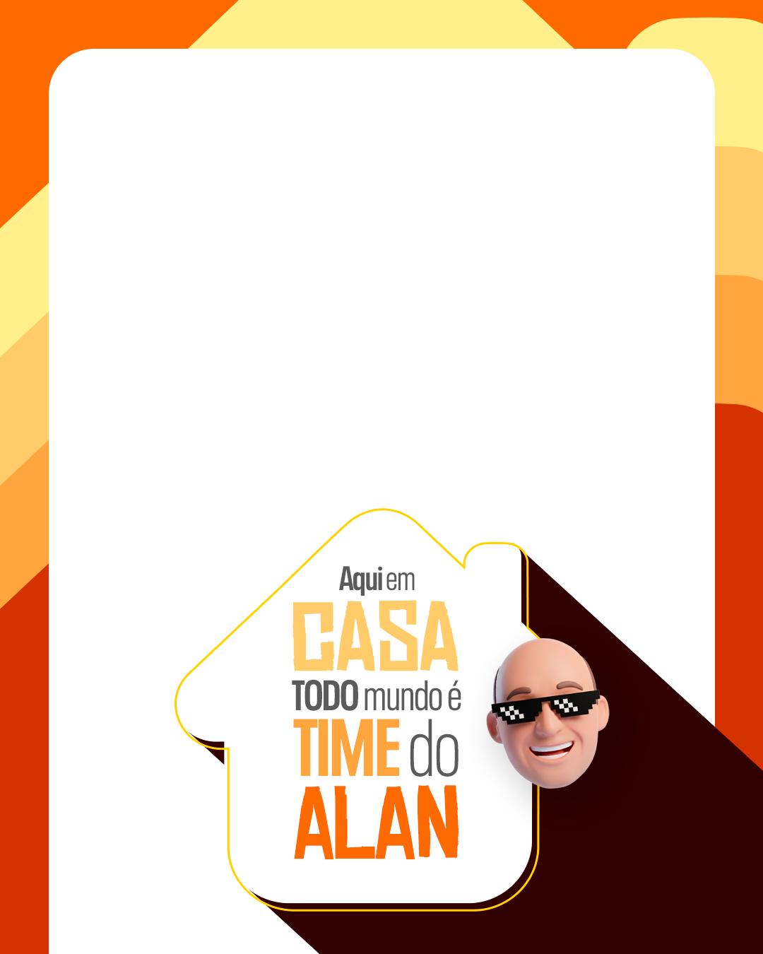Feed aqui em casa é Time Alan