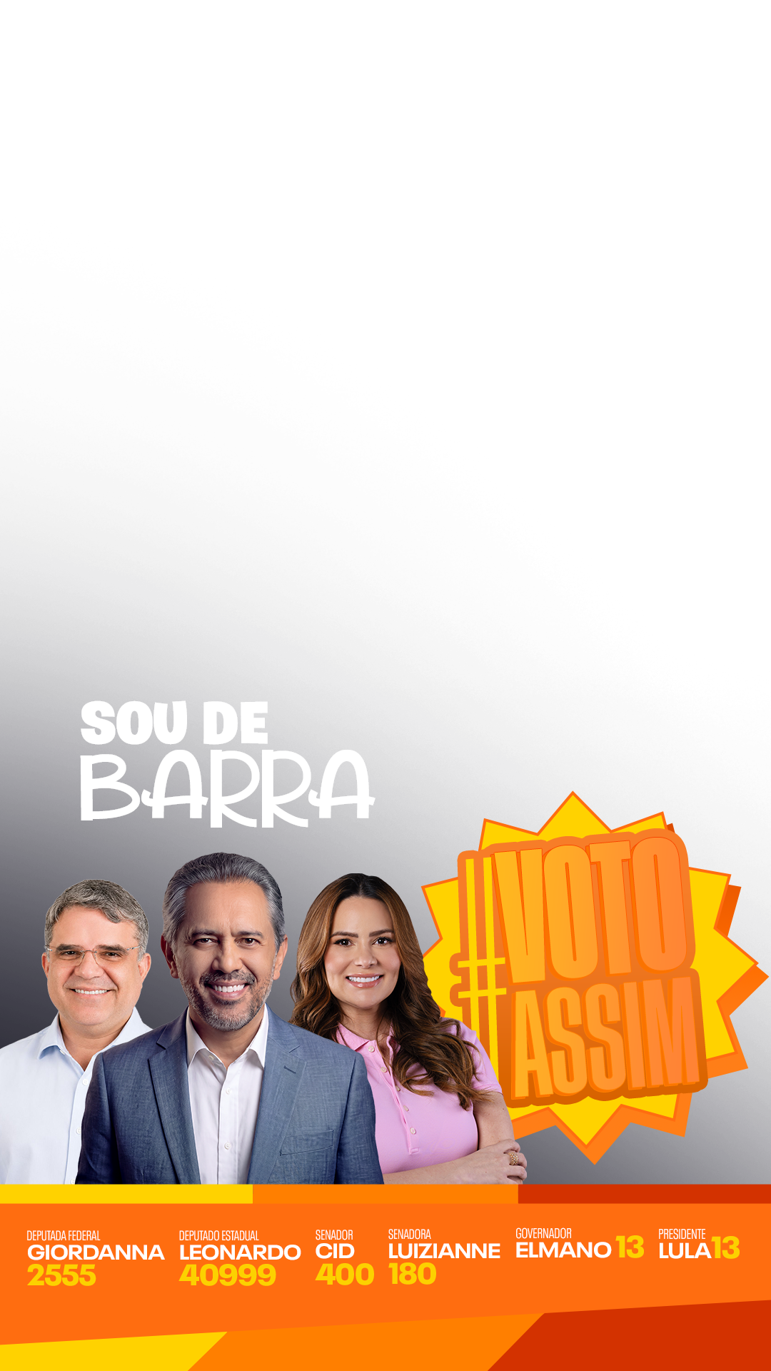 De BARRA... VOTO ASSIM!