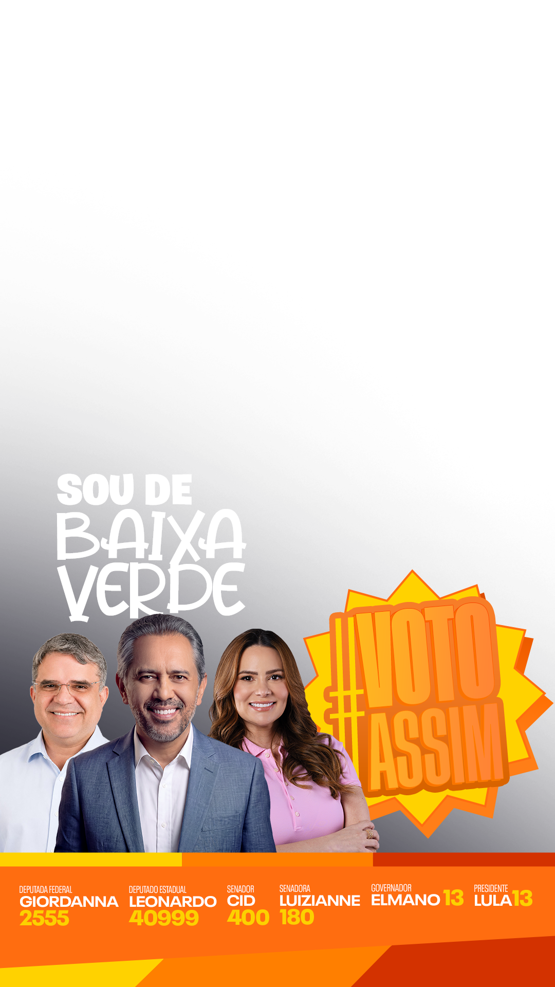 De BAIXA VERDE... VOTO ASSIM!